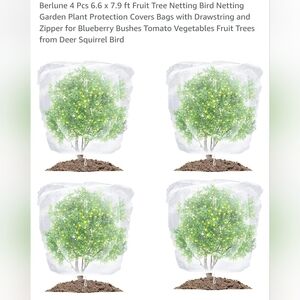 Nwt 4 tree covers for protection from deer, squirrels, and other pests